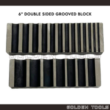 Load image into Gallery viewer, Half Round Grooved Dapping Design Block Dapping Dies Handicraft Art DIY Jewellery Making Shaping Tools