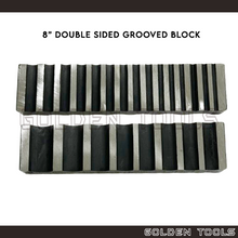 Load image into Gallery viewer, Half Round Grooved Dapping Design Block Dapping Dies Handicraft Art DIY Jewellery Making Shaping Tools