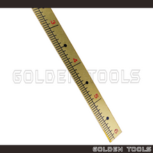 Load image into Gallery viewer, 220mm Brass Chinese Ruler With Chinese Unit of Measurement tsun / cun (寸) Jewellery Measuring Tools Precision Tools
