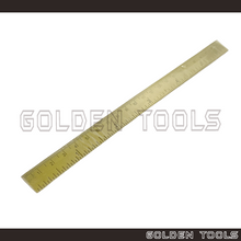 Load image into Gallery viewer, Brass Chinese Ruler Pembaris With mm unit & Chinese Unit of Measurement cun (寸) Jewellery Measuring Precision Tools