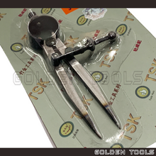 Load image into Gallery viewer, TSK 3'' Stainless Steel Spring Divider Cross Divider Compass Measuring Precision Tools Rotating Tools Leather Craft