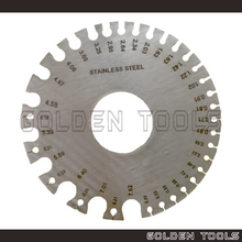 Load image into Gallery viewer, 1-36 Stainless Steel Wire Gauge Round SWG Wire Diameter Measurement Size Measurement Jewellery Measuring Precision Tools