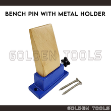 Load image into Gallery viewer, Bench Pin With Metal Holder Workbench Tools DIY Workshop Table Tools