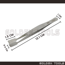 Load image into Gallery viewer, Flat Tip Tweezer Components Holding Assembling Tools Hobbyist DIY Art Handicraft Tools