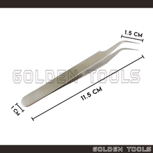 Load image into Gallery viewer, Curved Fine Tip Tweezer Components Holding Assembling Tools Hobbyist DIY Art Handicraft Tools