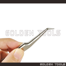 Load image into Gallery viewer, Ultrafine Curved Tip Tweezer Components Holding Assembling Tools Hobbyist DIY Art Handicraft Tools