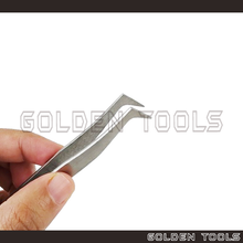Load image into Gallery viewer, Angled Point Tip Tweezer Components Holding Assembling Tools Hobbyist DIY Art Handicraft Tools