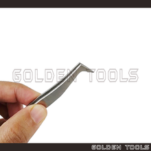Load image into Gallery viewer, Angled Point Tip Tweezer Components Holding Assembling Tools Hobbyist DIY Art Handicraft Tools