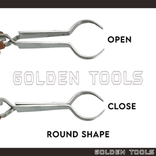 Load image into Gallery viewer, Work Holding Soldering Tweezer Oval Round Square Shape Holding Soldering DIY Art Handicraft Tools