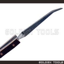 Load image into Gallery viewer, 6.5" Stainless Steel Non-magnetic Cross Lock Soldering Tweezer With 45° Curved / Straight Serrated Tip Soldering Tools