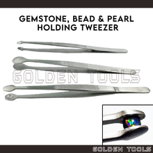 Load image into Gallery viewer, Pearl Holding Tweezer Work Holding Gemstone Bead Hobbyist DIY Art Handicraft Tools