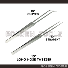 Load image into Gallery viewer, 10" Long Nose Tweezer Holding Tools Jewellery Tools Engineering Tools Hobby Watch Repair