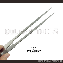 Load image into Gallery viewer, 12" Long Nose Tweezer Holding Tools Jewellery Tools Engineering Tools Hobby Watch Repair