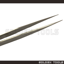 Load image into Gallery viewer, Stainless Steel Non-magnetic AA Tweezer Smooth Thin Tip Holding Tools Jewellery Engineering Tools Hobby Watch