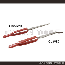 Load image into Gallery viewer, 6.5" Insulated Tweezer With Serrated Straight/Curved Tip Jewelry Precision Holding Tools Anti Heat Conductivity