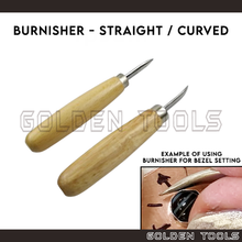 Load image into Gallery viewer, Burnisher Straight Curved Polish Etching Carving Modelling Sculpting DIY Leather Wood Crafting Cincin Batu
