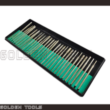 Load image into Gallery viewer, 30 Pcs Diamond Burs With 2.35mm Shank Swiss Burs Drill High Speed Handpiece Dental Tool Jewellery