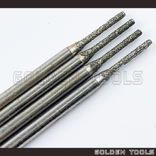 Load image into Gallery viewer, Long Cylinder Shape Diamond Burs With 2.35mm Shank Swiss Burs Drill High Speed Handpiece Dental Tool Jewellery