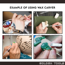 Load image into Gallery viewer, Wax Carver Set Wax Carving Clay Pottery Modelling Sand Sculpting Mould Making Arcylic Texture Painting DIY Wax Crafting