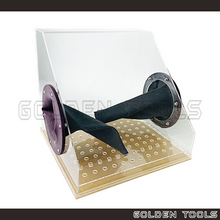Load image into Gallery viewer, Arcylic Casting Box Cabinet Sand Blasting Engraving Jewellery Abrasive Blasting Casting Glass Etching Dust Collection