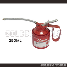 Load image into Gallery viewer, Red Oil Can Wesco Type Oiler Pump Pot with Flexible Fixed Spout Steel Can Lubricant Nozzle