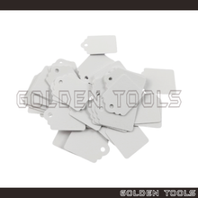 Load image into Gallery viewer, ± 100 Pcs Rectangular Price Blank Paper Tag Emas Label DIY Thank You Doorgift Party Wedding Kahwin Tag