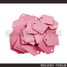 Load image into Gallery viewer, ± 100 Pcs Rectangular Price Blank Paper Tag Emas Label DIY Thank You Doorgift Party Wedding Kahwin Tag