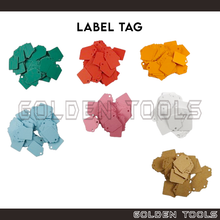 Load image into Gallery viewer, ± 100 Pcs Rectangular Price Blank Paper Tag Emas Label DIY Thank You Doorgift Party Wedding Kahwin Tag