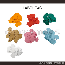 Load image into Gallery viewer, ± 100 Pcs Oval Price Blank Paper Tag Emas Label DIY Thank You Doorgift Party Wedding Kahwin Tag