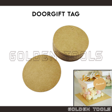 Load image into Gallery viewer, Round Kraft Paper Product Tag Baking Tag Clothing Tag Gift Tag Thank You Card Wedding Doorgift Tag Bazaar Tanda Harga