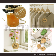 Load image into Gallery viewer, Round Kraft Paper Product Tag Baking Tag Clothing Tag Gift Tag Thank You Card Wedding Doorgift Tag Bazaar Tanda Harga