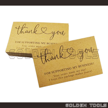 Load image into Gallery viewer, Kraft Paper Thank You Card Business Use Handmade Gift Decoration Card Appreciation Card