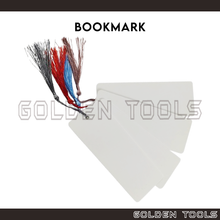 Load image into Gallery viewer, Blank Bookmark Tag with Tassels Student Writable DIY Handicraft Cardboard Bookmarks Set