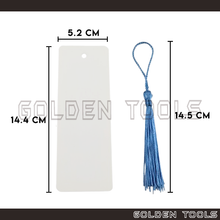 Load image into Gallery viewer, Blank Bookmark Tag with Tassels Student Writable DIY Handicraft Cardboard Bookmarks Set