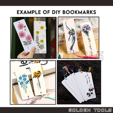 Load image into Gallery viewer, Blank Bookmark Tag with Tassels Student Writable DIY Handicraft Cardboard Bookmarks Set