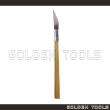 Load image into Gallery viewer, 9.25" 23.5cm Knife Edge Agate Burnisher With Bamboo Handle For Wax, Clay And PMC Work Jewellery Casting Polishing
