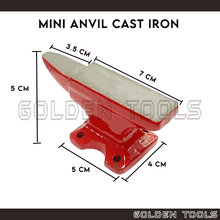 Load image into Gallery viewer, Heavy Duty Mini Portable Cast Iron Anvil 460g For Metal Work Tools

