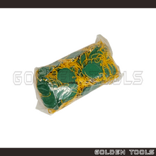 Load image into Gallery viewer, ± 500 Pcs Oval Shape Green Jewellery Price Tag With Thick Yellow Thread Display Tag Emas Label Tanda Harga
