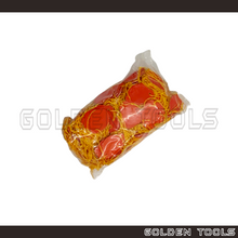 Load image into Gallery viewer, ± 500 Pcs Oval Shape Red Jewellery Price Tag With Thick Yellow Thread Display Tag Emas Label Tanda Harga
