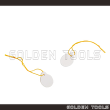 Load image into Gallery viewer, Oval Jewellery Price Tag White Red Orange Green Pink Tag Emas Label Display Tag Label Tanda Harga
