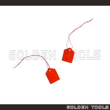 Load image into Gallery viewer, Rectangle Jewellery Price Tag White Red Orange Green Pink Tag Emas Label Display Tanda Harga
