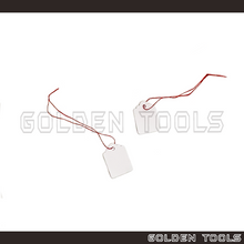 Load image into Gallery viewer, Rectangle Jewellery Price Tag White Red Orange Green Pink Tag Emas Label Display Tanda Harga
