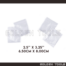 Load image into Gallery viewer, 500 Pcs 2.5'' X 3.25'' (6.5cm x 8 cm) Thick Transparent Packaging Plastic Bag Sealable Zipper Zip Lock Storage Organizer
