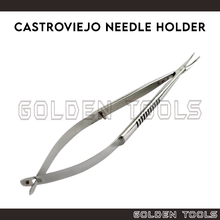 Load image into Gallery viewer, Castroviejo Needle Holder With Serrated Jaw Spring Action Hand Tools
