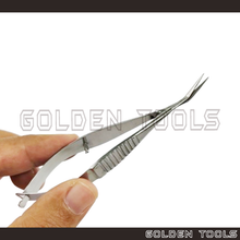 Load image into Gallery viewer, Capsulotomy Scissor With Angled Pointed Tip Spring Action Hand Tools
