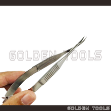 Load image into Gallery viewer, Corneal Scissor With Ultra Fine Curved Tip Spring Action Hand Tools
