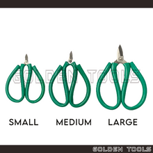 Load image into Gallery viewer, 10.5cm 12cm 14cm Jewellery Chain Scissors With Vinyl Handle Gunting Emas Tiny Tip Cutter Precise Cutting Tools
