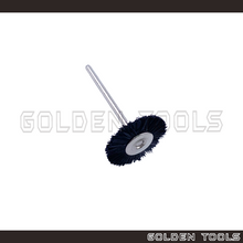 Load image into Gallery viewer, 21mm Abrasive Mounted Black Bristle Brush Wheel Brush 2.35mm Shank Polishing Buff Jewellery Tools Dental Tools
