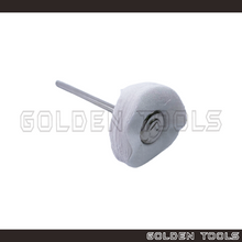 Load image into Gallery viewer, 21mm Abrasive Mounted White Cloth Disc Wheel Brush 2.35mm Shank Jewellery Metal Polish Dental Polishing Kain Kilat
