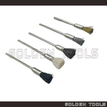 Load image into Gallery viewer, Polish Brush Rotary Drill Polishing End Brush With 2.35mm Shank Rotary Tool / Kain Kilat

